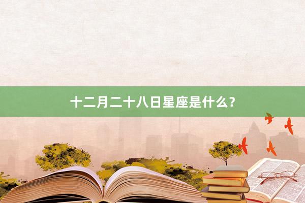 十二月二十八日星座是什么？